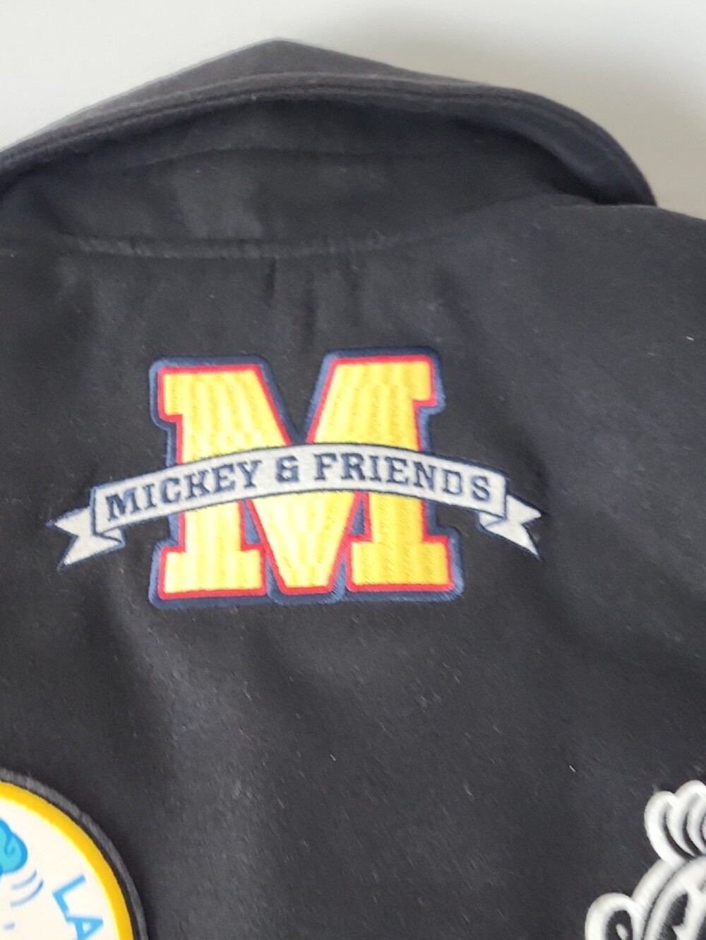 Viral Costco Disney Black and Cream Mickey Varsity Jacket for Men And Women - Picture 13 of 13